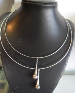 double pearl necklace