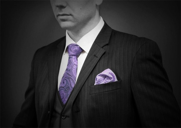 Tie and pocket square set by Christian James
