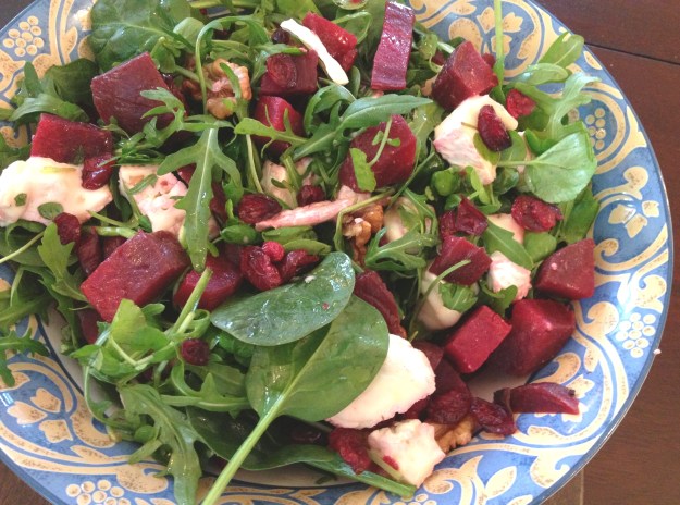 Eating well beetroot-and-camembert-salad