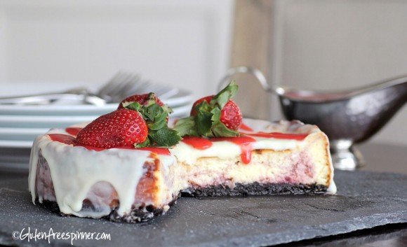 GF Strawberry cheesecake glutenfreespinner