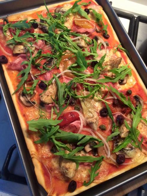 FEEDinc super-healthy, make it from scratch pizza! Recipe and photo courtesy FEEDinc