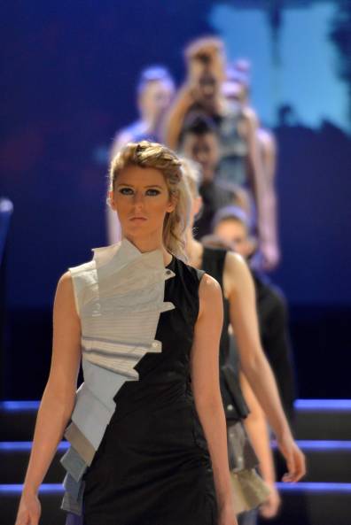 On the runway with Melanie Child