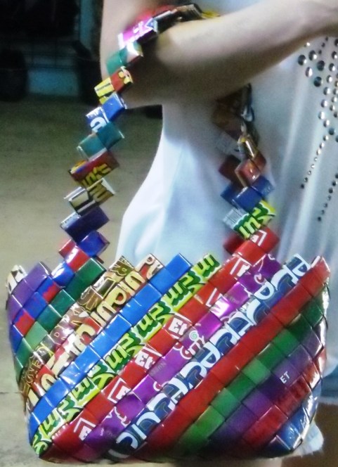 Smart and colourful handbag by Sabine Janneck