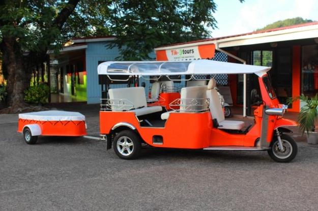 Tuk-tuk and trailer - photo courtesy Tik-e tours
