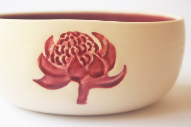 Beautiful Waratah bowl by Denise McDonald