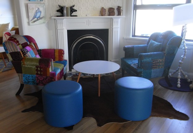 Enjoy a coffee in the cafe corner complete with retro furniture