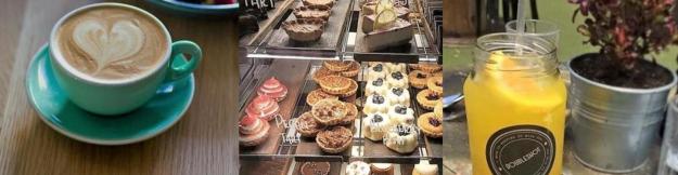 Coffees, cakes, and smoothies