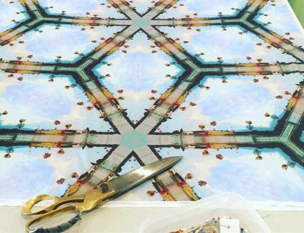 One of Zilpah tart's new print fabrics for FASHFEST 2016