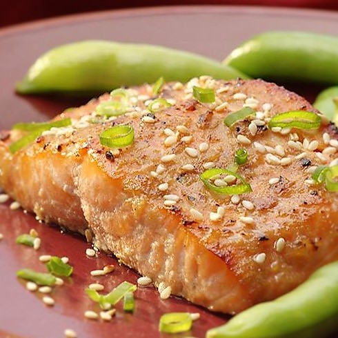 baked-salmon-with-miso-glaze-and-snow-peas