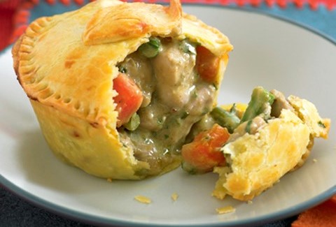 Thai chick and green curry pie